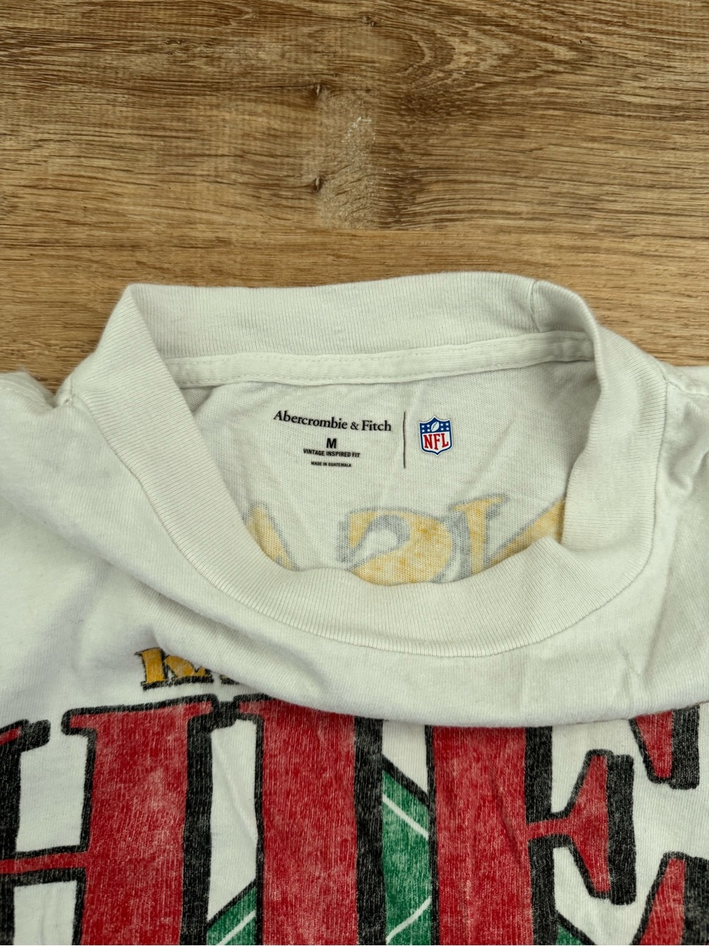 Abercrombie & Fitch White Kansas City Chiefs 1993 Champions Tee - Picture 2 of 3